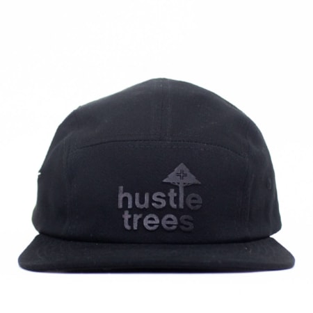 Boné Lrg Five Panel Fechado Hustle Trees Black 