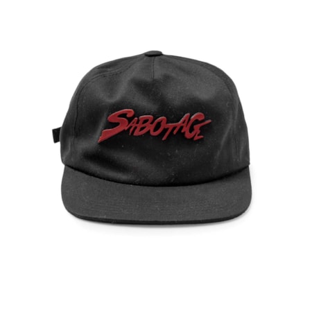 Boné Mvrk x Sabotage Dad Hat 6 Panel Preto