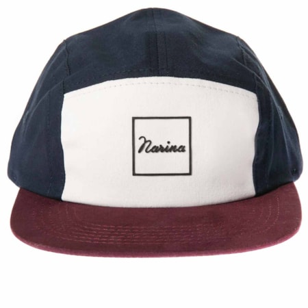 Boné Narina Five Panel Classic 2 Colors Azul Branco Vinho