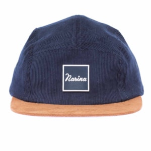 Boné Narina Five Panel Classic 2 Veludo Azul Marrom