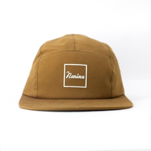 Bone Narina Five Panel Classic Logo Borracha Marrom