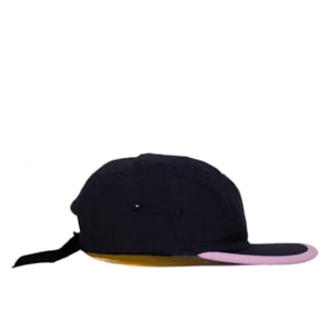 Boné Narina Five Panel Signature Preto Rosa