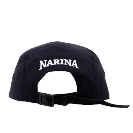 Boné Narina Five Panel Signature Preto Rosa