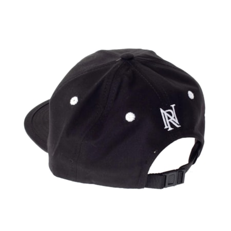 Boné Narina Peace Desconstruido Strapback Preto