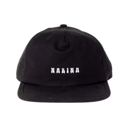 Boné Narina Peace Desconstruido Strapback Preto