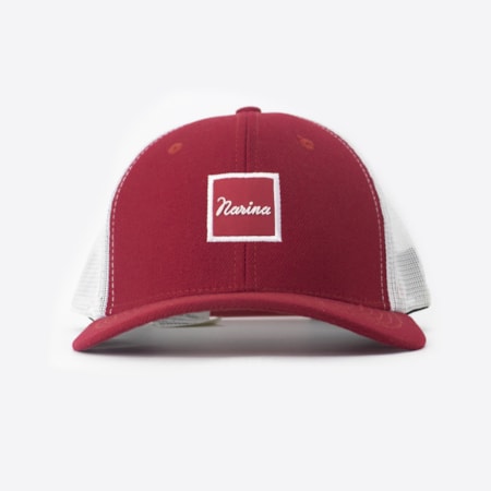 Bone Narina Trucker Vermelho/branco