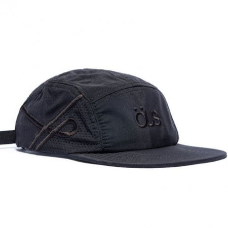 Boné Ous 5 Panel Click Fili Preto