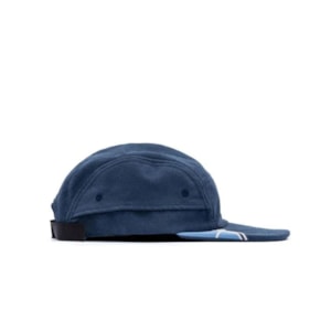 Boné Ous 5 Panel Phibo Script Logo Azul Marinho