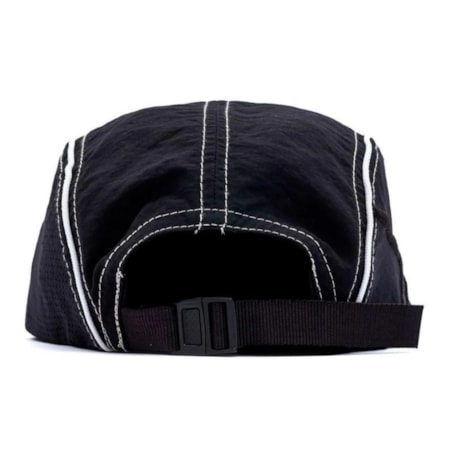 Boné Ous Five Panel Fili Preto Preto 