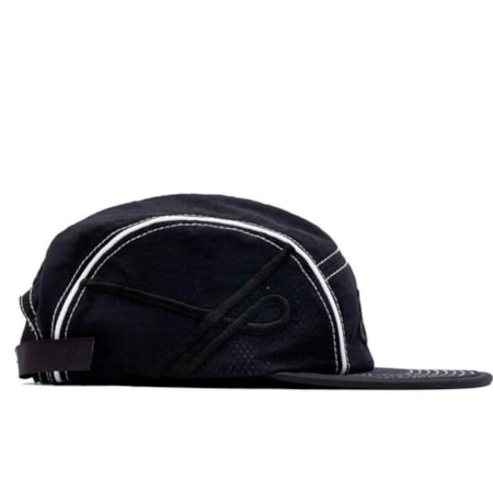 Boné Ous Five Panel Fili Preto Preto 