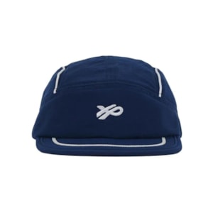 Boné Ous Five Panel Hevea Fluente Azul Marinho