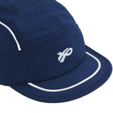 Boné Ous Five Panel Hevea Fluente Azul Marinho