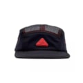 Boné Ous Five Panel Telinha Preto Vermelho