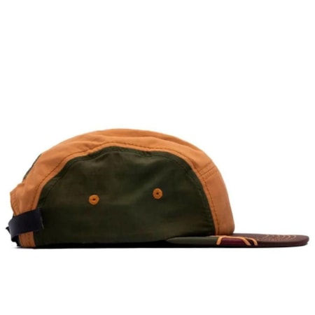 Boné Ous Phibo Five Panel Marrom Verde