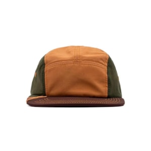 Boné Ous Phibo Five Panel Marrom Verde