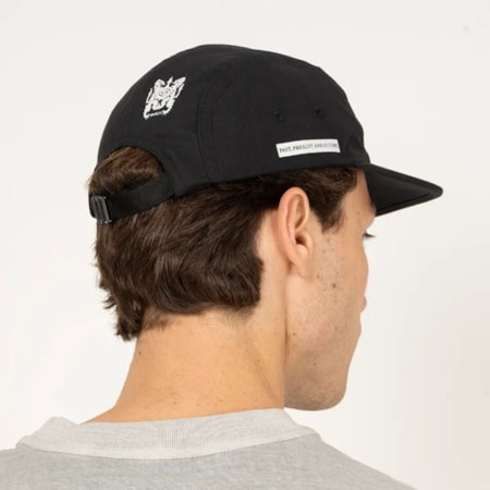Boné Rvca 5 panel Hawai State Preto 