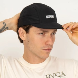 Boné Rvca 5 panel Option Preto Boné Rvca 5 panel Option Preto