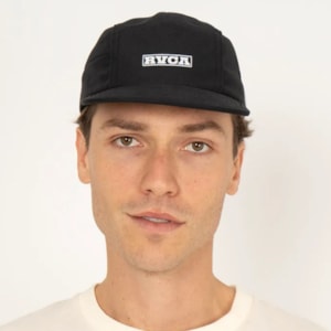 Boné Rvca 5 panel Option Preto 