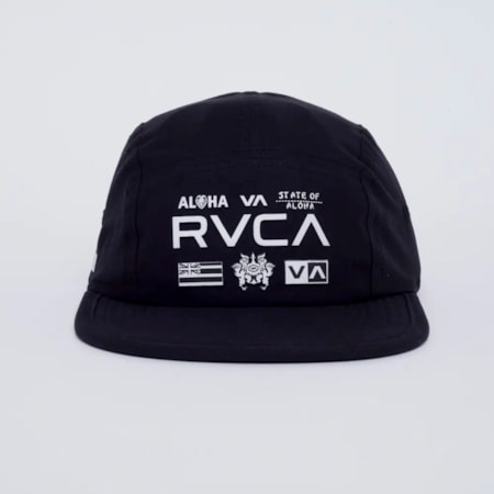 Boné Rvca Five Panel All Brand Preto