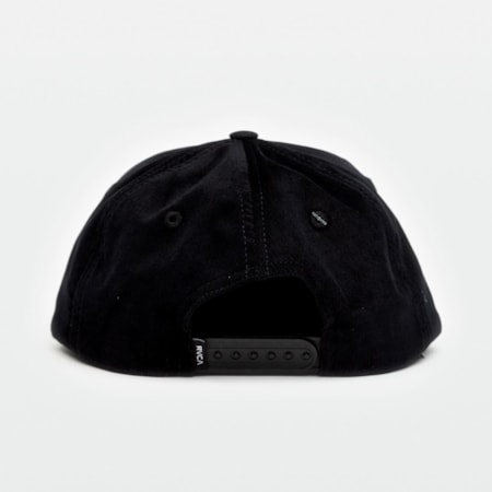 Boné Rvca Laurels Cord Snapback Preto