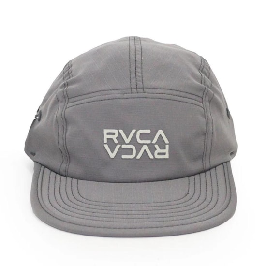 Boné Rvca Two Stack 5 Panel Cinza