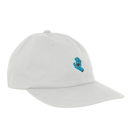 Boné Santa Cruz Dad Hat Screming Hand Branco