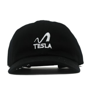 Boné Tesla Footwear Dad Hat Logo Black