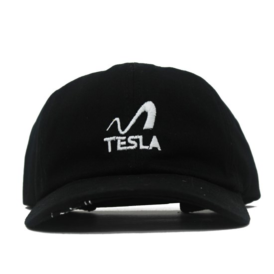 Boné Tesla Footwear Dad Hat Logo Black