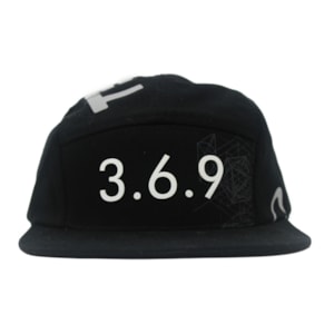 Boné Tesla Footwear Five Panel 369 Black