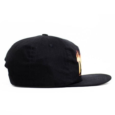 Boné Thrasher Magazine Flame Sad Snapback Preto