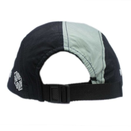 Boné Vishfi Five Panel Preto Cinza