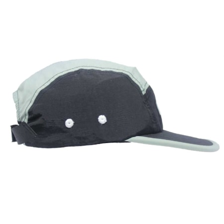 Boné Vishfi Five Panel Preto Cinza