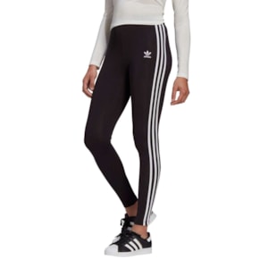 Calça Adidas Feminina Leggings 3 Str Black GN4504