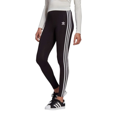 Calça Adidas Feminina Leggings 3 Str Black GN4504