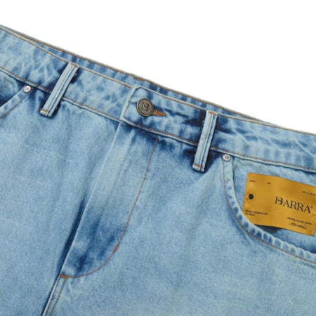 Calça Barra Crew Jeans Classica Azul