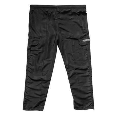 Calça Cargo Prince Refletivo Tactel Preto