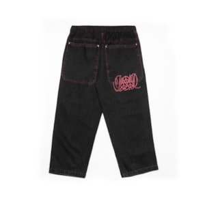 Calça Jeans Mad Enlatados Boxer Preta Calça Jeans Mad Enlatados Boxer Preta