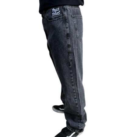 Calça Jeans Prince Baggy Marble Black 