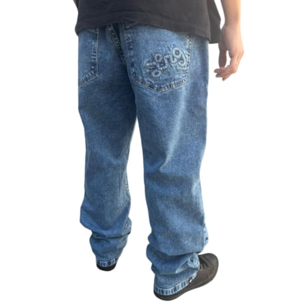 Calça Lrg Jeans Lifted Blue Pants Denin