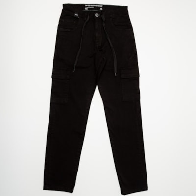 Calça Lrg Sarja Street Preto