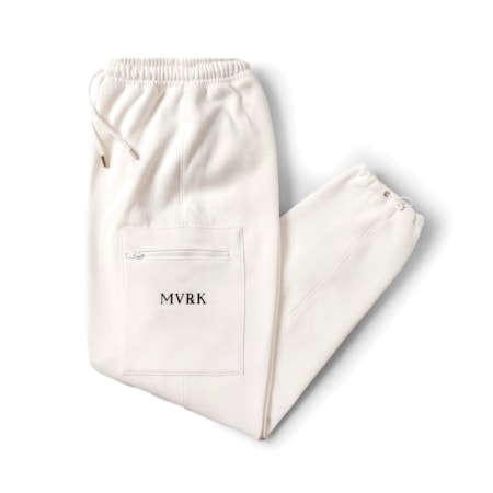 Calça Mvrk Moletom Basic Off White