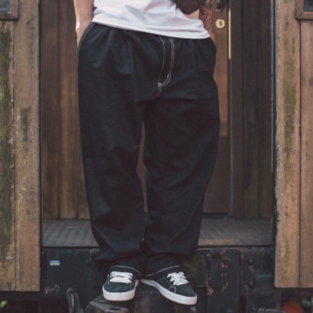 Calça Tupode Jeans Chino Pro Model Pedro Iti Preto Contraste