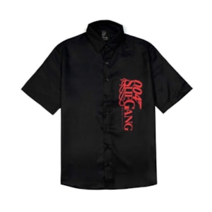 Camisa Sufgang 004 Spy Button Up Black