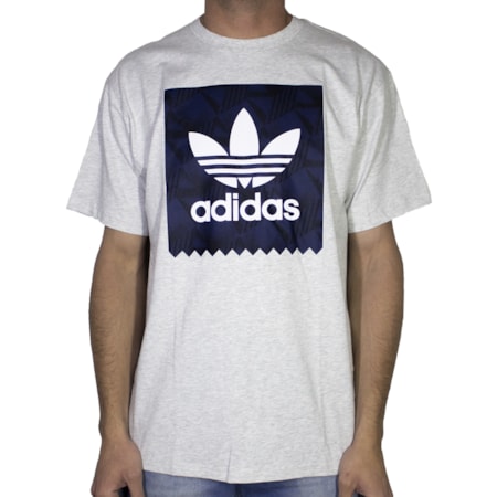 Camiseta Adidas Bb Print Cinza