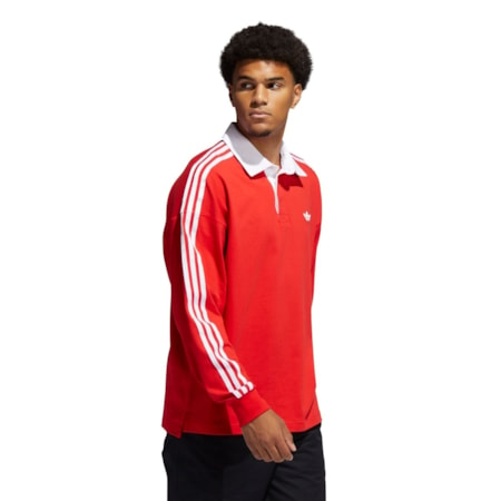 Camiseta Adidas Polo Rugby Solid Red GL9918