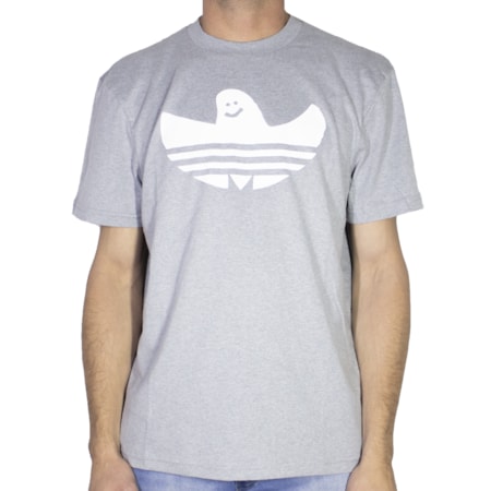 Camiseta Adidas Shmoo Cinza Branca