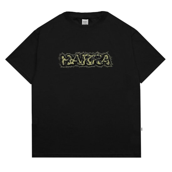 Camiseta Barra Crew 2 24 Logo Camo Preto