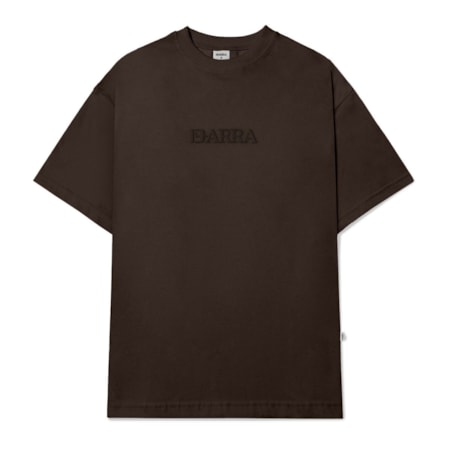 Camiseta Barra Crew 24 Barra Alto Relevo Marrom