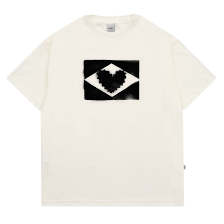 Camiseta Barra Crew 24 Brasil Estencil Off White