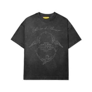 Camiseta Barra Crew Arco Marmorizada Grafite